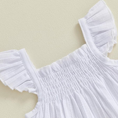 Mubineo Baby Girl Summer Clothes Cute Ruffle Tops Dress Shorts Outfits Set Infant Toddler Shrit Bloomers Princess Outfit