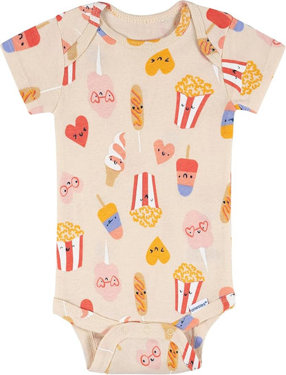 Onesies Brand baby-girls 8-pack Short Sleeve Mix & Match Bodysuits