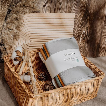 Muslin Burp Cloths for Baby,Organic Burping Cloths for Babies Boys Girls,Spit Up Rags Extra Soft and Absorbent 10 Pack