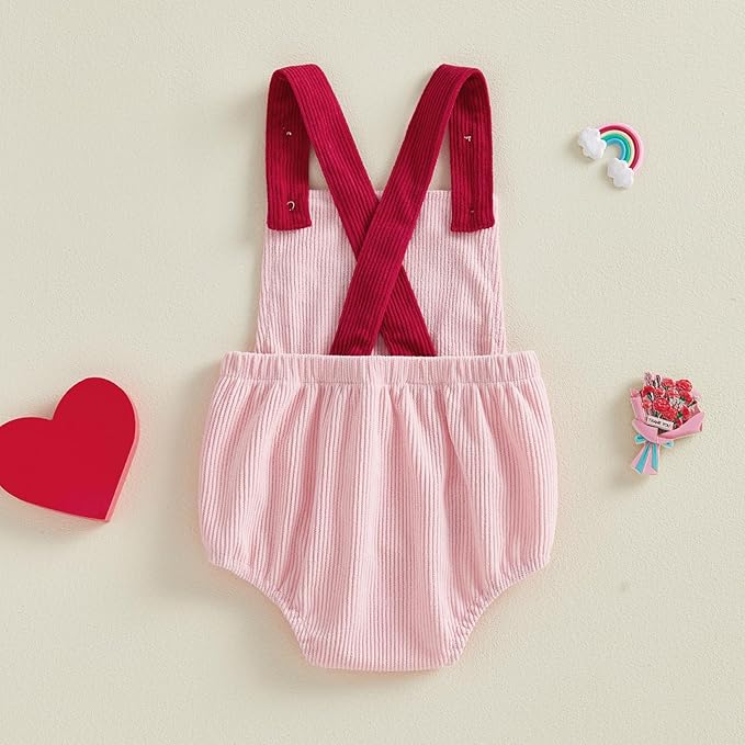 Valentines Day Infant Baby Girls Romper Outfit Newborn 3 6 12 18 Months Girl Jumpsuit Overall Spring Clothes