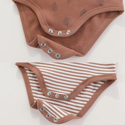 Baby Bodysuit and Pant Set 10-pcs Cotton Soft Newborn Boy Girl Clothes Outfits