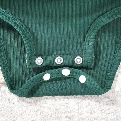 Unutiylo Preemie Newborn Baby Girl Clothes Romper Suspender Dress Fall Winter Outfits Ruffle Long Sleeve Jumpsuit