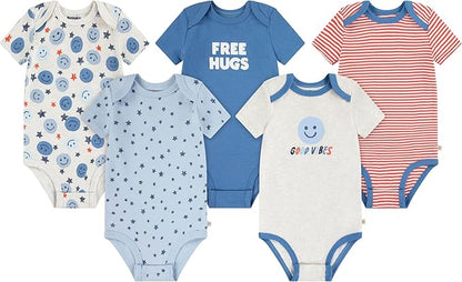 HUGGIES unisex-baby 5-pack Everyday Bodysuit