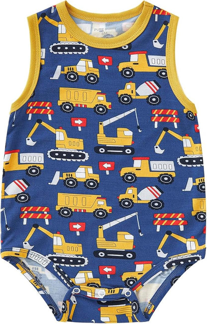 pureborn Baby Boys Girls Bodysuit Super Soft Cotton Romper 0-24 Months