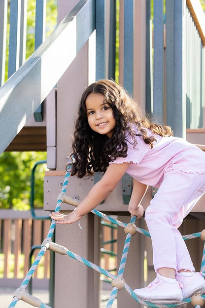 Monica + Andy Crewneck Tee, 100% Organic Cotton Clothes for Girls & Boys, Printed T-Shirt Sizes for Kids, Toddler & Baby