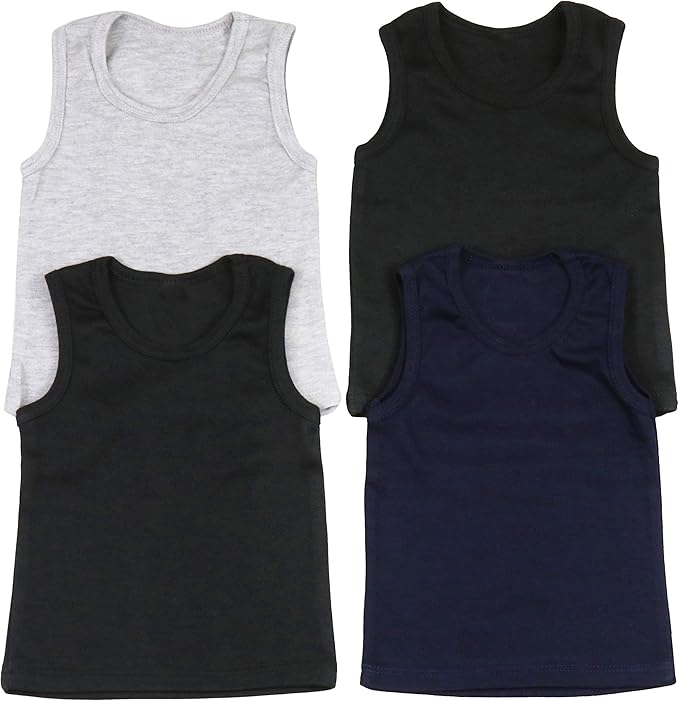 ToBeInStyle Boy's Pack of 4 Tank Tops