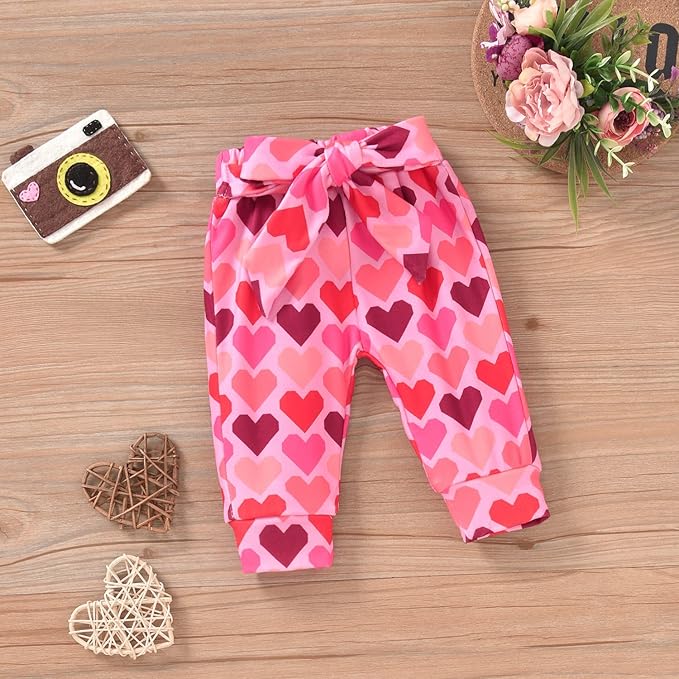 Aalizzwell Preemie Newborn Infant Baby Girls Clothes Ribbed Romper Bodysuit Pants Set Fall Winter Outfits