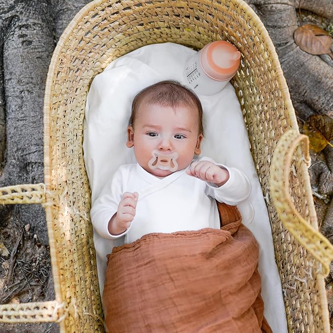 Suavinex Zero Zero Silicone Baby Pacifier w/SX Pro Physiological Pacifier Nipple (-2-2M), 2Pk, Fair