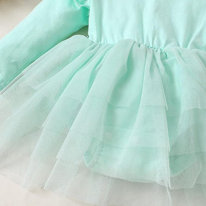 Baby Girl Clothes Infant Ruffle Sleeve Romper Dress Newborn Solid Tutu Skirt Sets Jumpsuit Headband Outfit