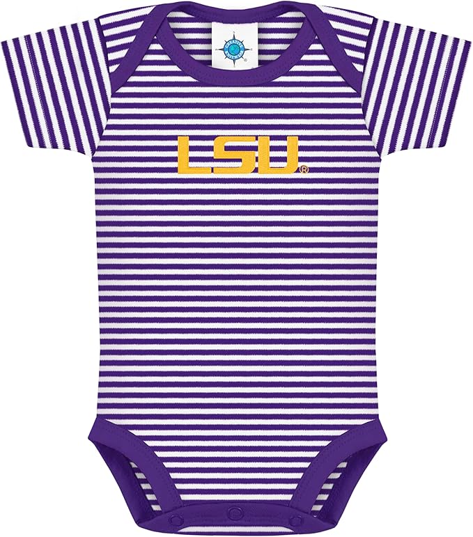 Creative Knitwear College Baby NCAA Infant Striped Bodysuit