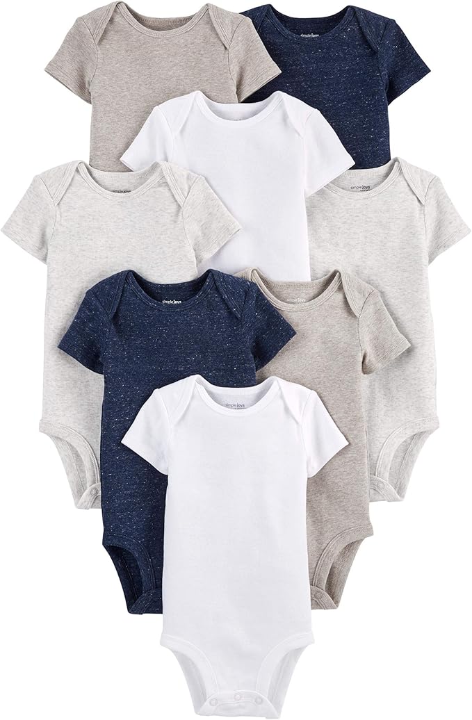 Simple Joys by Carter's Unisex-Baby 8-Pack Short-Sleeve Bodysuit