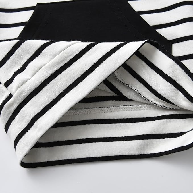 Toddler Infant Baby Boy Clothes Striped Long Sleeve Hoodie Tops Sweatsuit Pants Outfit Set