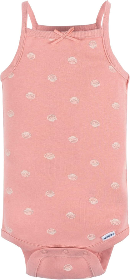 Gerber Baby Girls Multi-Pack Sleeveless Onesies Bodysuit