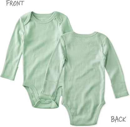 Blake 5-Pack Long Sleeve Bodysuits 100% Organic Cotton Baby Boys & Girls