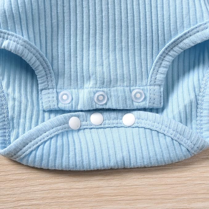 Unutiylo Preemie Newborn Baby Girl Clothes Romper Suspender Dress Fall Winter Outfits Ruffle Long Sleeve Jumpsuit