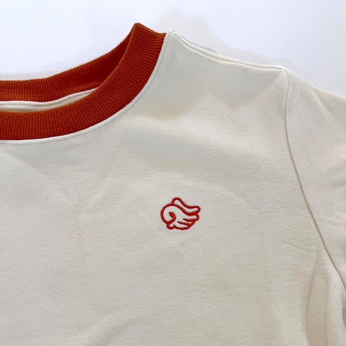 Geneve Oversized Brushed Jersey Romper - Angel Wing Embroidery - Cozy