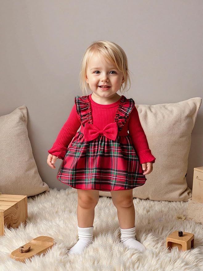 Aalizzwell Infant Baby Girls One Piece Romper Dress with Hat 0-18 Months