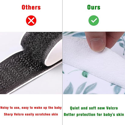 Newborn Sleep Sack Baby Swaddle,Swaddle me 3-6 Month,3-Way Adjustable Wearable Blanket,100% Rayon Cotton Swaddling Sleeping Bag，TOG 0.5 (Leaf, 3-6 Months)