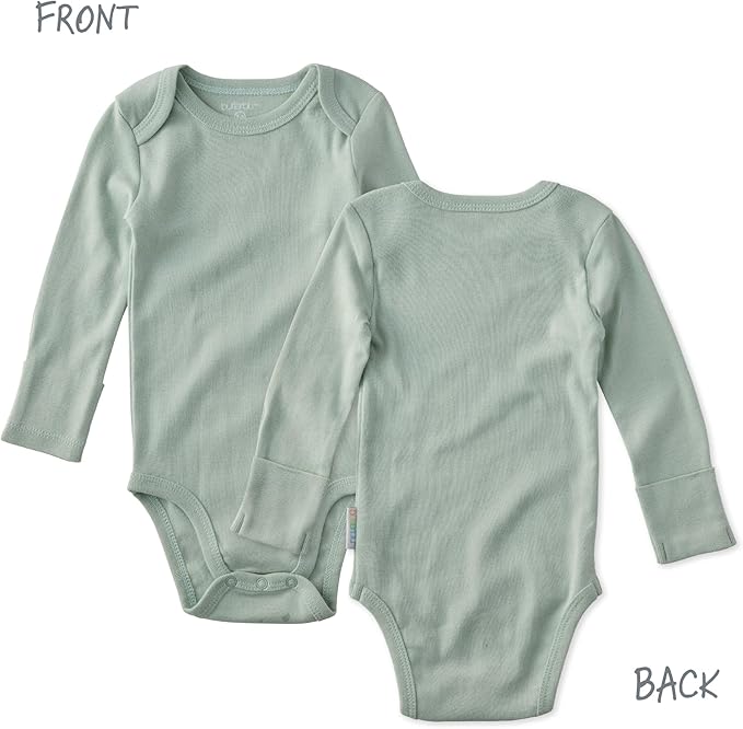Blake 5-Pack Long Sleeve Bodysuits 100% Organic Cotton Baby Boys & Girls