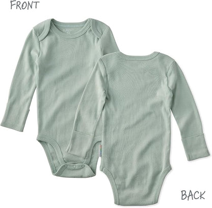 Blake 5-Pack Long Sleeve Bodysuits 100% Organic Cotton Baby Boys & Girls