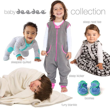baby deedee Sleepsie Cotton Quilted Footie Pajama, 2T, (542)