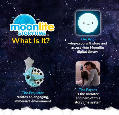 Moonlite Storytime Encanto Collection - Includes Mini Projector and 4 Delightful Story Reels , Digital Story, Digital Disney Books for Kids, Learning Gifts for Kids Ages 12 Months and Up
