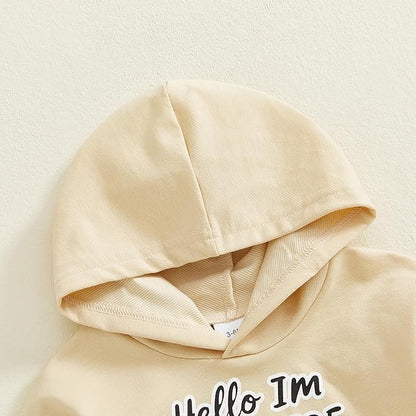 Thorn Tree Baby Boy Valentines Outfit Hooded Sweatshirt Bubble Romper Newborn Sweater Infant Onesie Hoodie