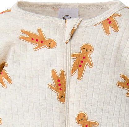 Gerber baby-girls Baby Unisex 2-pack 2-way Zip Textured Sleep 'N Play