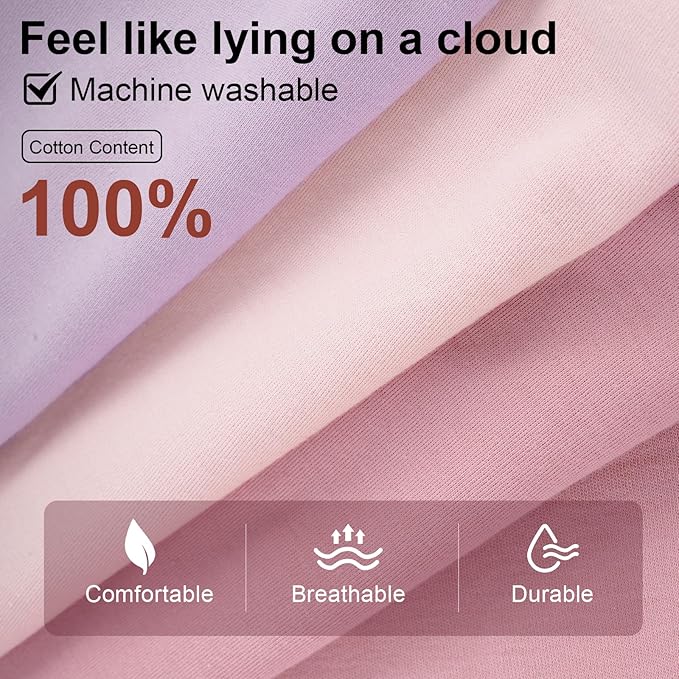 Baby Sleep Sack 0-6 Months,100% Cotton TOG 0.5 Wearable Blanket for Newborn and Infant, 3 Pack 2-Way Zipper Lightweight Sleeping Bags for Toddler