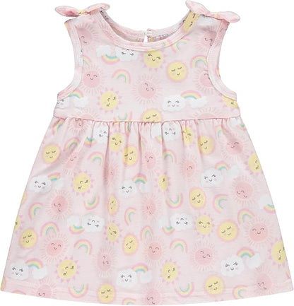 Cudlie 2-Pack Baby Girls’ Dresses – Adorable Prints and Everyday Value - 0-3M to 24M