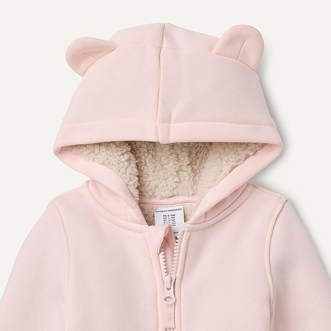 Amazon Essentials unisex-baby Sherpa Lined Full Zipper Hoodie