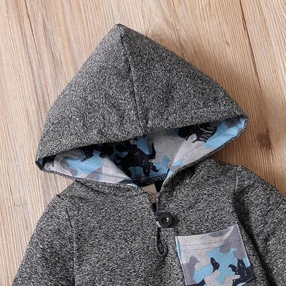 Baby Boy Clothes Infant Hoodie Tops Outfit Long Sleeve Sweatshirt Plaid Pants 2pcs Set 0-36 Months