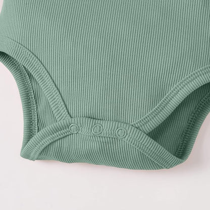 OPAWO Onsies for Baby Girls' Bodysuits 3 Pack Neutral Baby Clothes Spaghetti Strap & Long Sleeve Fall Baby Undershirt 0-2T