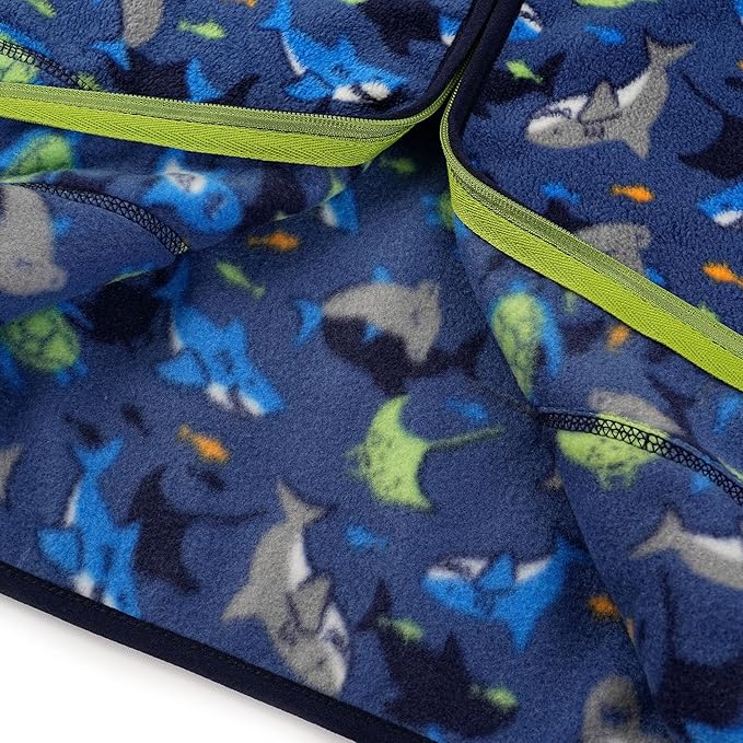 Toddler Fleece Jacket Kids Lightweight Outerwear Boys Girls Long Sleeve Fall Spring Coat 2-12 Years