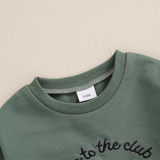 Newborn Baby Boy Fall Outfit Romper Golf Court Embroidery Long Sleeve Onesie Jumpsuit Bodysuit Cute Infant Clothes