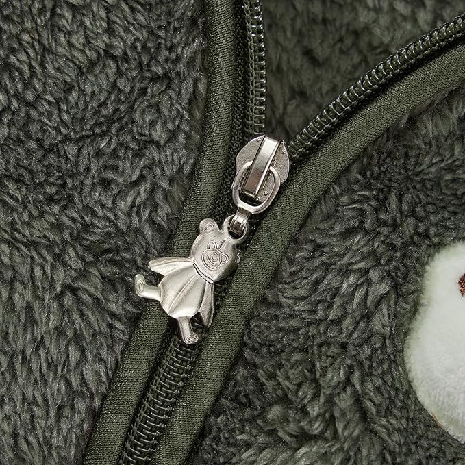 Baby Boys Girls Fleece Jackets Zip Up Hoodies Cute Bear Coats Fall Winter Fuzzy Jacket Newborn Boys Girls Outwear