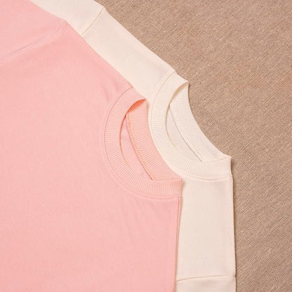 Baby Girl Romper Set 2-Pack Cotton Bodysuits, Long Sleeve & Short Plain Outfit, Newborn Infant Outfit for Girls