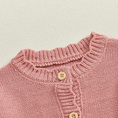 Baby Girl Cardigan Sweater Long Sleeve Button Up Knit Sweatshirt Jacket Toddler Baby Girl Fall Outfits