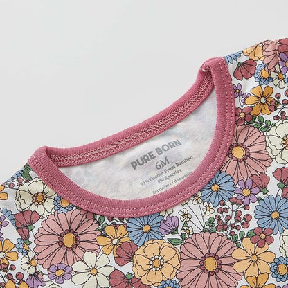 pureborn Baby Girls Boys Bodysuit Super Soft Cotton Romper 0-24 Months