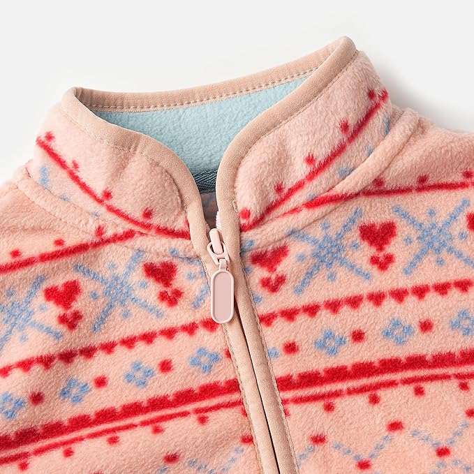 Toddler Fleece Jacket Kids Lightweight Outerwear Boys Girls Long Sleeve Fall Spring Coat 2-12 Years