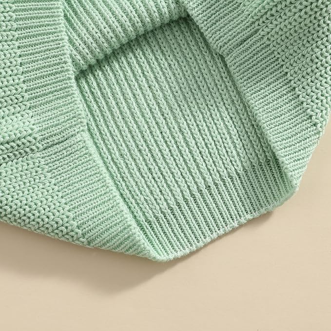 Newborn Baby Boy Girl Knit Sweater Long Sleeve Solid Winter Warm Sweatshirt Top Outfit Infant Toddler Fall Clothes