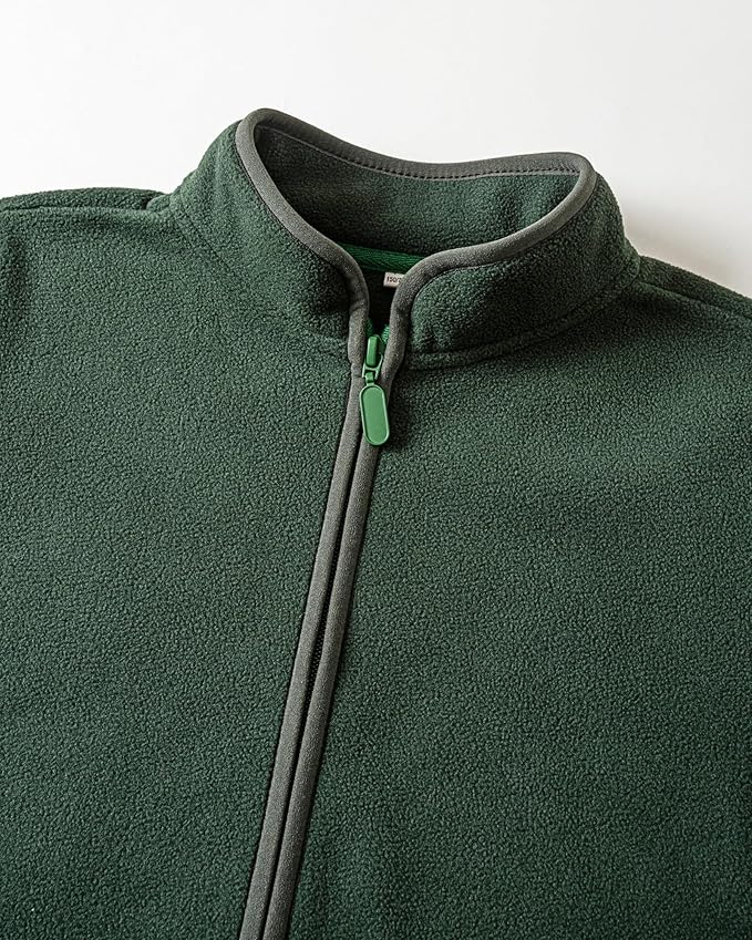 Toddler Fleece Jacket Kids Lightweight Outerwear Boys Girls Long Sleeve Fall Spring Coat 2-12 Years