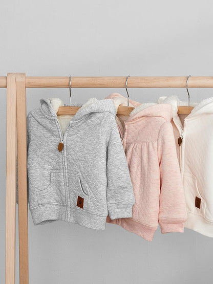 Simple Joys by Carter's Baby Hooded Sweater Jacket with Sherpa Lining