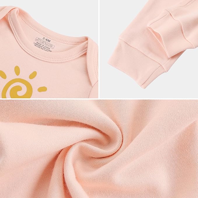 Baby Newborn Layette 10-Piece Clothing Sets Soft Cotton Bodysuits Pants Sets for Baby Boys Girls Toddler Unisex