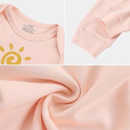 Baby Newborn Layette 10-Piece Clothing Sets Soft Cotton Bodysuits Pants Sets for Baby Boys Girls Toddler Unisex