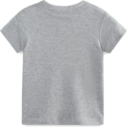 Baby Multicolor Short Sleeve T-Shirt Tee Summer Solid 100% Cotton Basic Clothes