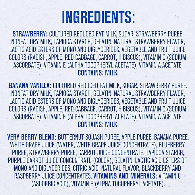 Gerber Stage 3 Baby Food Snacks, Strawberry, Banana Vanilla Yogurt Melts, Very Berry Fruit and Veggie Melts, Baby Led Feeding, 8-Pack