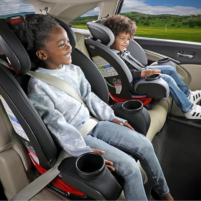 Britax One4Life Convertible Car Seat, 10 Years of Use from 5 to 120 Pounds, Converts from Rear-Facing Infant Car Seat to Forward-Facing Booster Seat, Machine-Washable Fabric, Onyx Stone