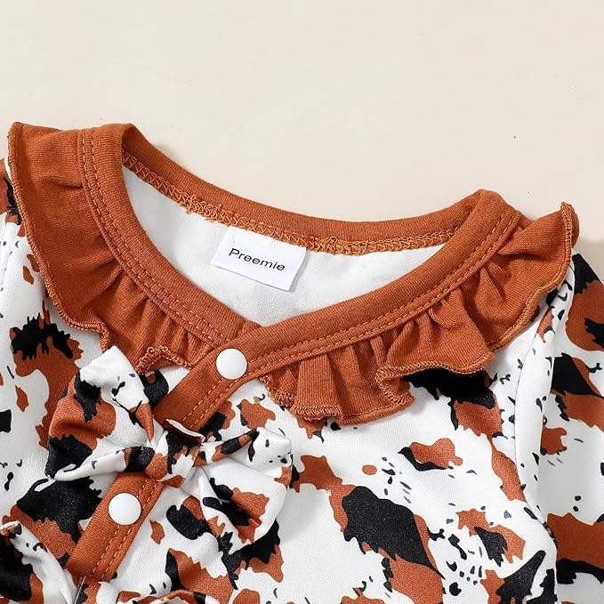 Infant Baby Girl Clothes Newborn Girl Romper Fall Winter Outfit Ruffle Long Sleeve Jumpsuit Romper Cute Baby Girl Outfit