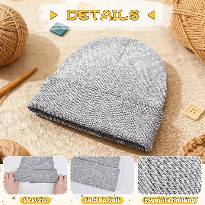 ZOORON Toddler Beanie Baby Kids Beanies Warm Winter Hat Knit Skull Cap for Boys & Girls Soft Children Infant Hat